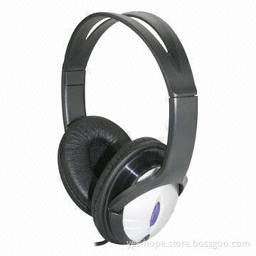 Noise canceling stereo OEM wired computer headphone